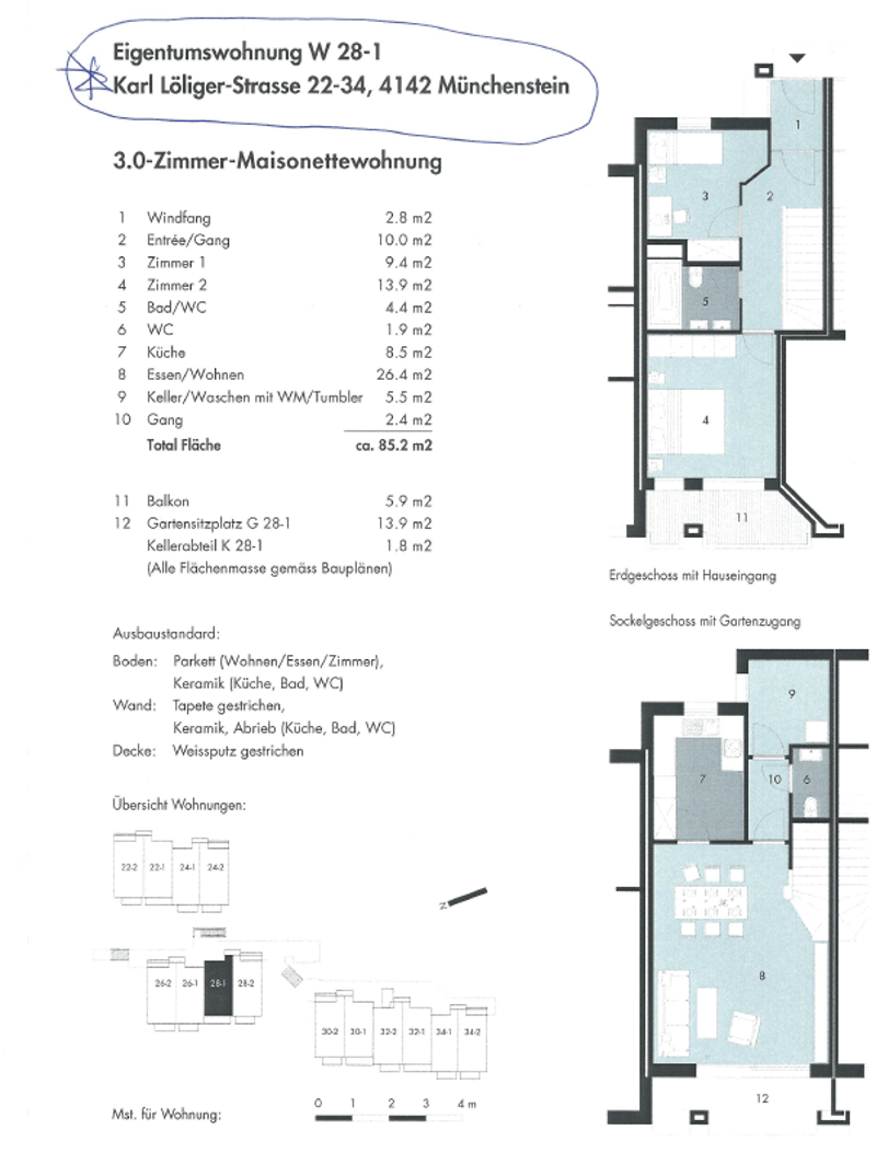 Duplex-/Maisonette-Wohnung in Münchenstein (12)
