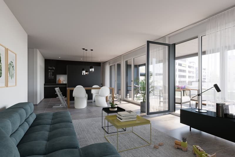 Ideal für Sonnenanbeter: Wohnung mit 51 m2 Balkonfläche (2)