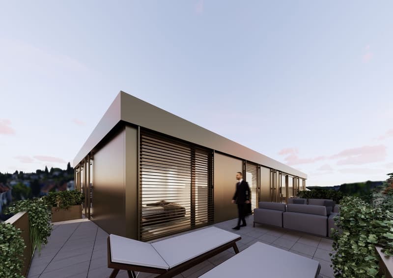 Helle Attika Wohnung mit riesiger Terrasse und zusätzlichem Hobbyraum (1)
