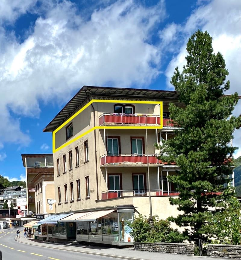 Helle 4.5-Zimmerwohnung im Zentrum von Davos Dorf (bis 31.03.2025) (1)