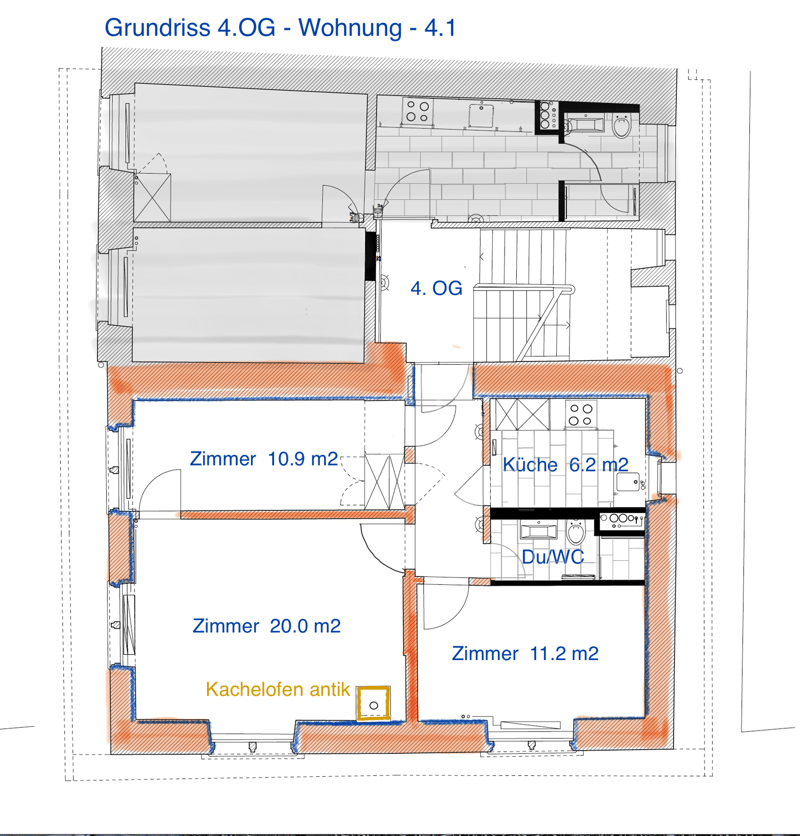 5 Zimmer-Wohnung mit Sicht auf die Limmat (2)