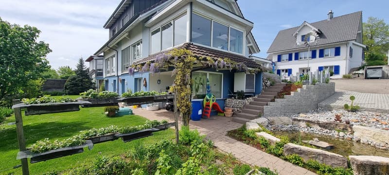3.5 Zimmer Studio-möbliert mit Gartenbenutzung in Hägendorf (1)