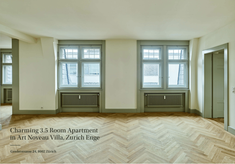 Charmante 4.5-Zimmer-Wohnung in einem "Jugendstilgebäude" in Zürich Enge (1)