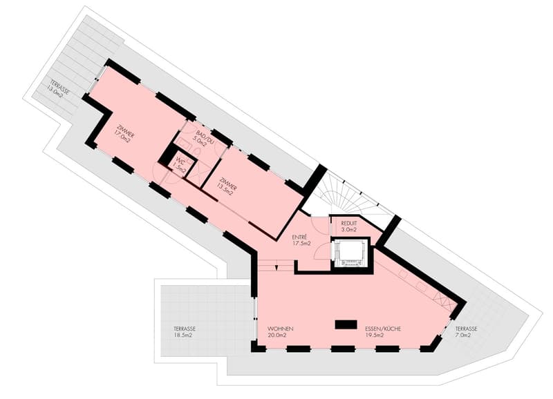 Exklusive Attika-2.5 Zimmer-Wohnung mit 3 Terrassen und einzigartiger Aussicht. (18)