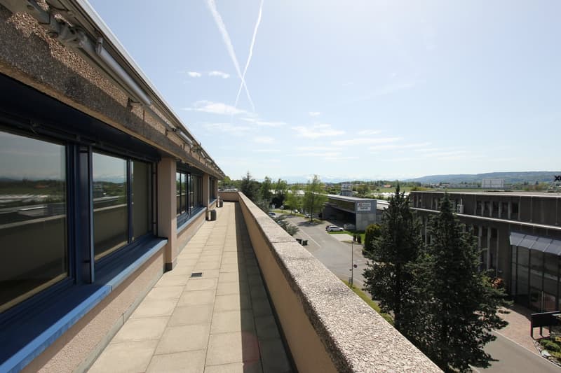 Attikageschoss mit grosser Terrasse und Fernsicht auf Alpen (2)