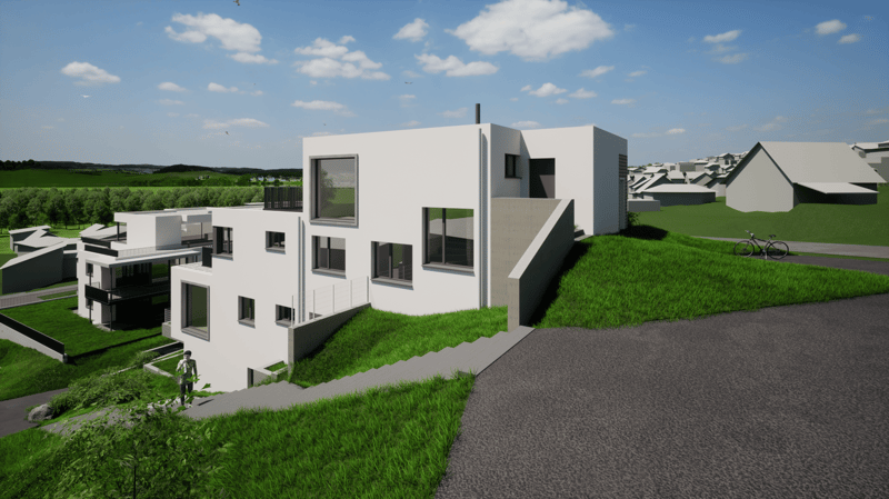Neubau Doppeleinfamilienhaus in Stetten SH (2)