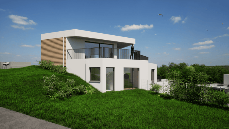 Neubau Doppeleinfamilienhaus in Stetten SH (1)