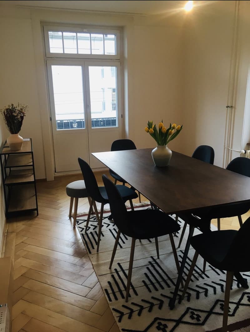 Temporary furnished sublet 5.5 room apartment (June - July) Kreis 8 (2)