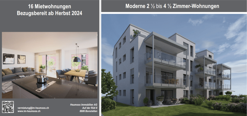 4.5 Zimmer Wohnung in Neubauprojekt Bonstetten (1)