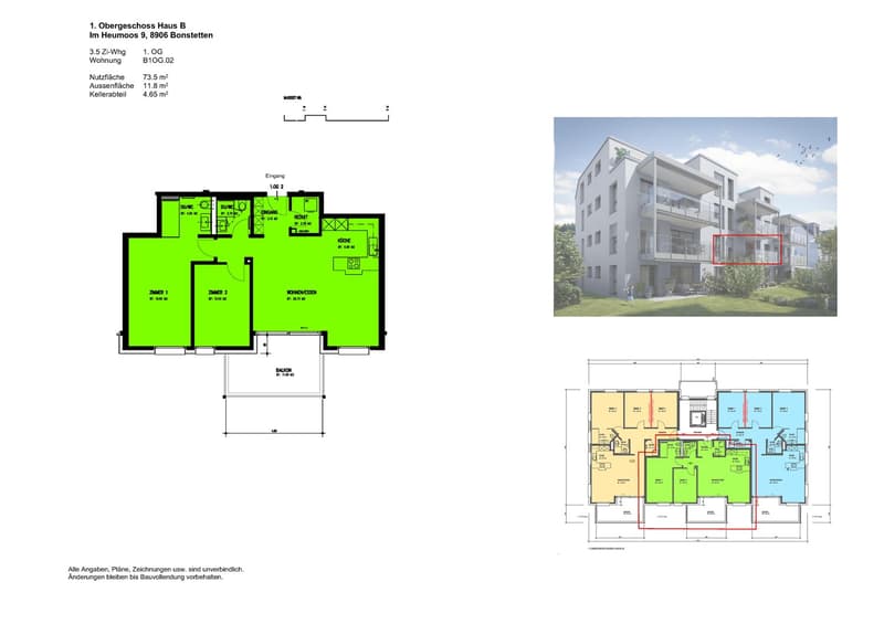 4.5 Zimmer Wohnung in Neubauprojekt Bonstetten (8)