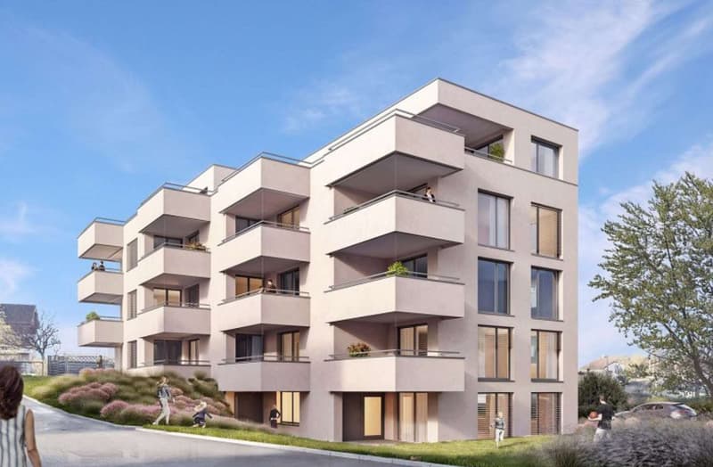 Neubau: Grosse 3.5 Zi-Wohnung / New construction: Large 3.5 room apartment in Rotkreuz (1)