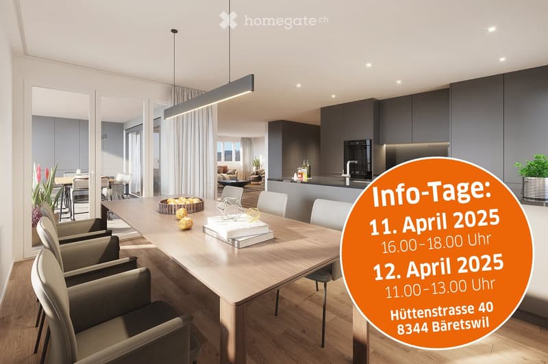 Grosszügige 5 1/2 Zimmer Maisonette-/Dachwohnung in Bäretswil