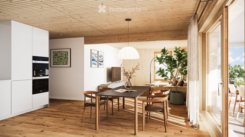 Gesund leben im Grünen - Terrassenwohnung in Wittenwil