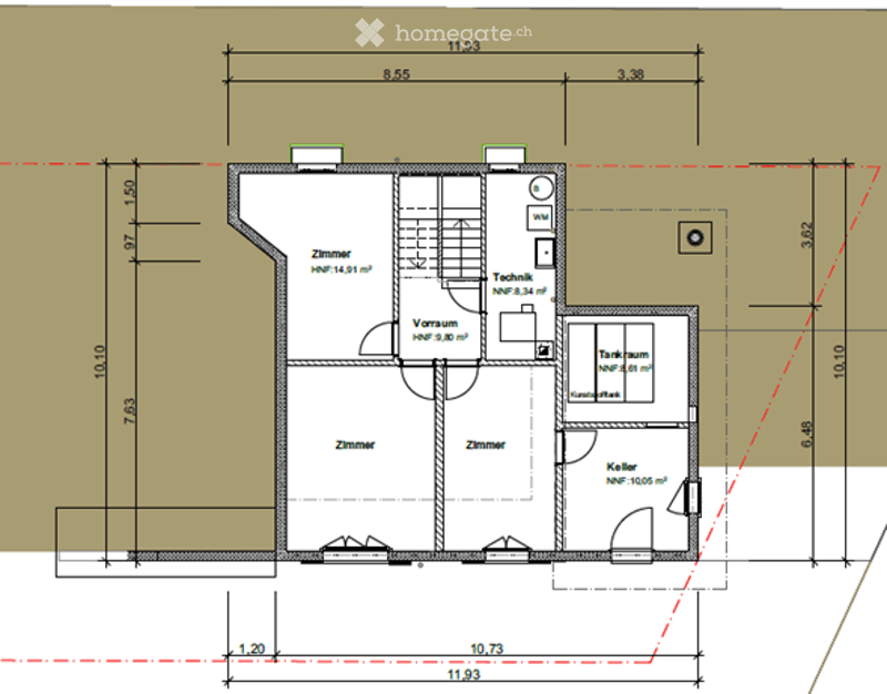 Grundriss Untergeschoss
