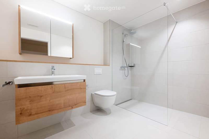 {"output": {    "visible_features": [],    "type": "Room",    "description": "modern bathroom, large mirror, walk-in shower, white sink, wooden vanity, white tiles",    "localized_descriptions":        {        "EN": "modern bathroom, large mirror,