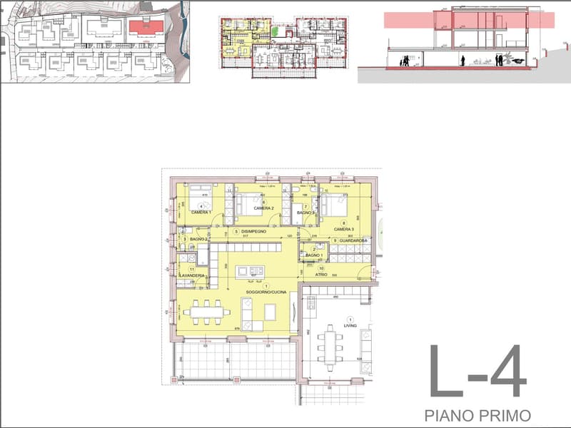Floor plan includes a living room, kitchen, 5 bedrooms, 3 bathrooms, 2 bathrooms, 3 balconies.