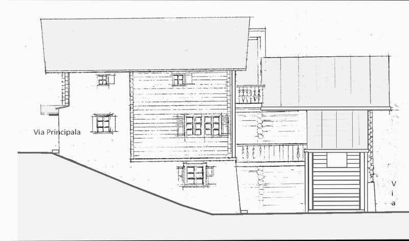 Floor plan showing main entrance, hallway, living room, dining room, kitchen, bedrooms, and balconies