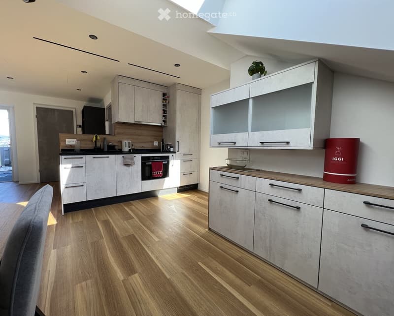 white cabinets, wooden floor, modern oven, dishwasher, wooden kitchen counter, plants