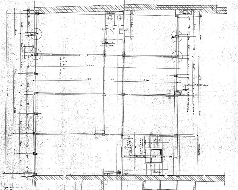 Floor plan with measurements and details