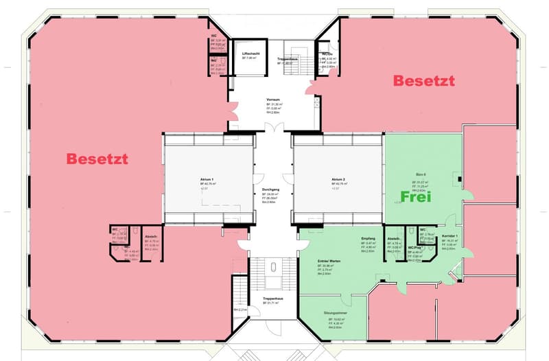 Entrance hall, living room, kitchen, 3 bedrooms, 2 bathrooms, storage room, balcony, stairwell, utility room, stairwell, entrance hall, living room, kitchen, 3 bedrooms, 2 bathrooms, storage room, balcony, stairwell, utility room