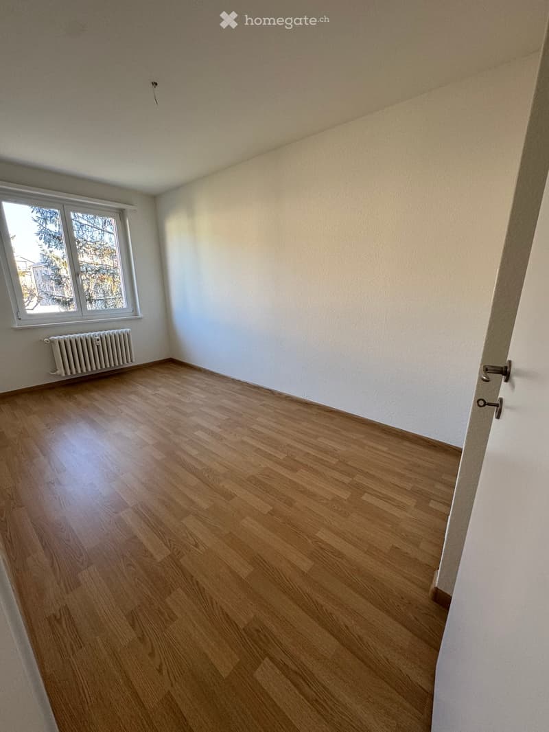 empty room, hardwood floor, white wall, window, white radiator