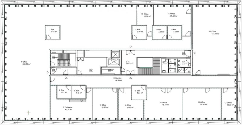{"visible_features": [],    "type": "Floor plan",    "description": "multiple offices and boxes with varying sizes, a coffeebar, and a corridor",    "localized_descriptions":        {        "EN": "Floor plan: multiple offices and boxes with varying