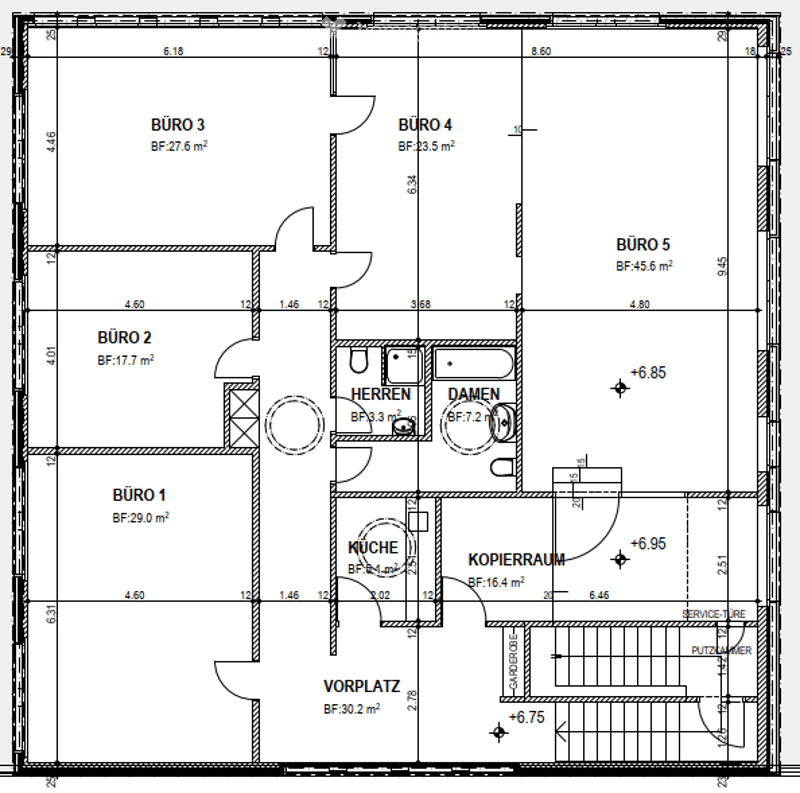 Living room, Kitchen, 4 bedrooms, 2 bathrooms, Storage room, Anteroom, Terrace