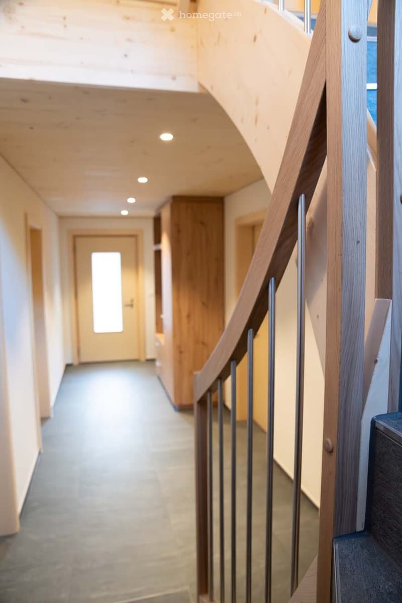 Corridor, entrance, staircase, wooden closet, wooden floor