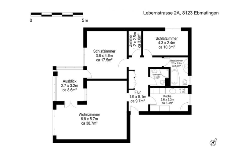 Living room, Kitchen, 2 Bedrooms, 2 Bathrooms, Utility room