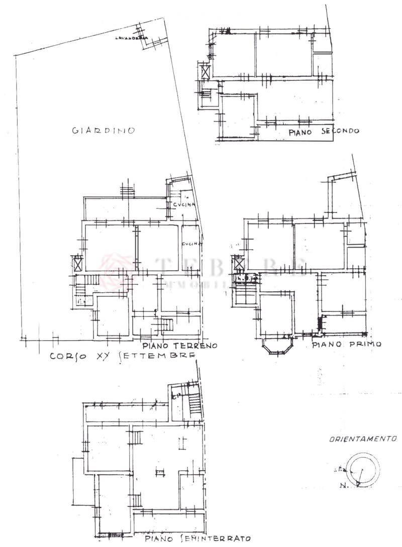 Garden, ground floor, first floor, terrace floor, basement floor