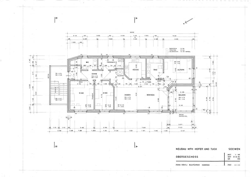 Living room, kitchen, 4 bedrooms, 2 bathrooms, balcony