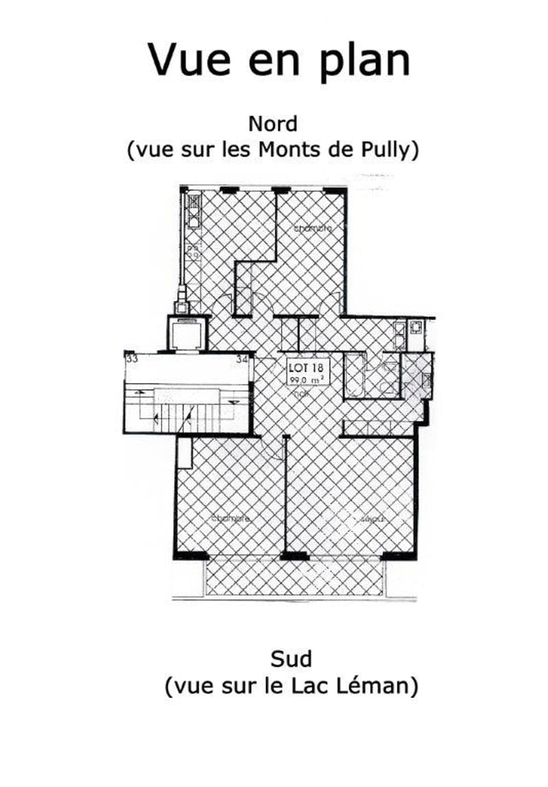 Entrance, kitchen, living room, 2 bedrooms, bathroom, dressing, terrace