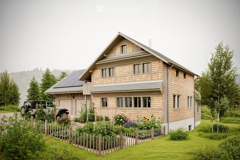 Neubau-Bauernhaus mit Minergie-Standard in idyllischer Lage (1)