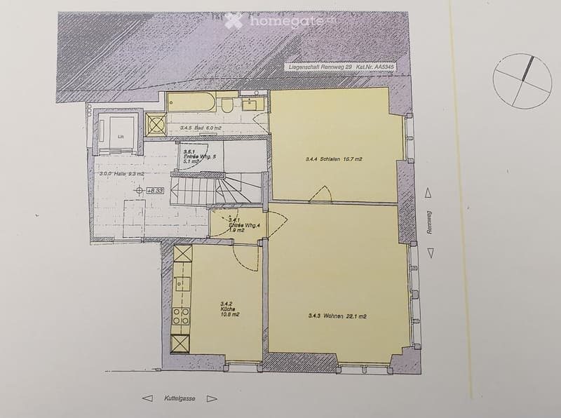 2,5-Zimmer-Wohnung in historischem Gebäude im Herzen der Zürcher Altstadt (7)
