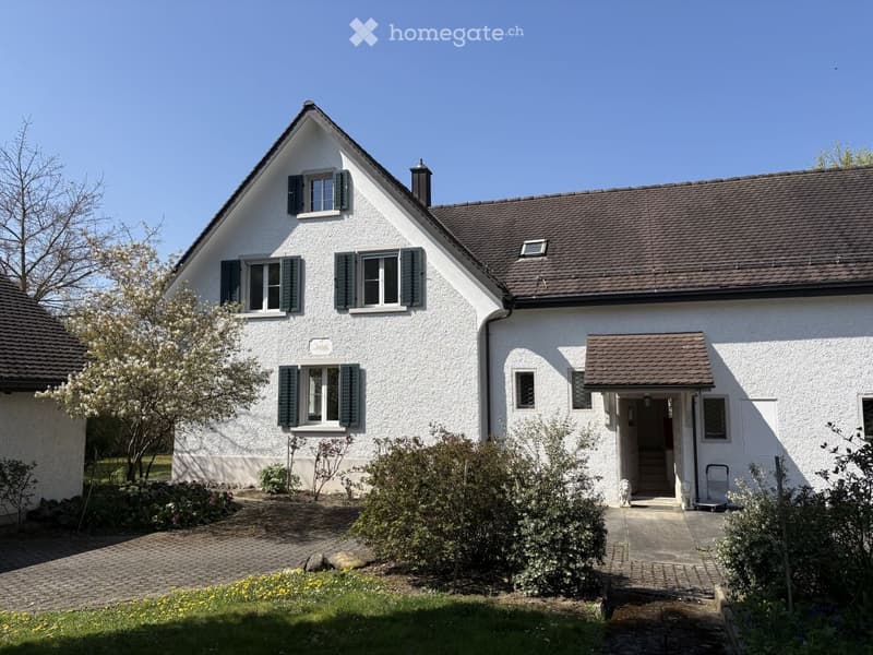 Herrschaftliches 6.5-Zimmer-Anwesen mit Garage, Geräte-/Hobby-Gebäude und grossem Garten in Dorf ZH (1)