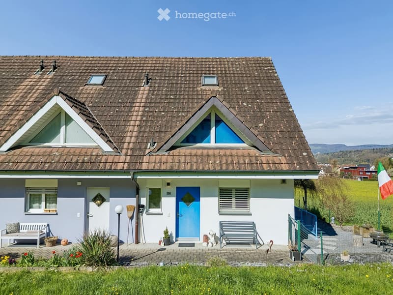 Other. {"visible_features": [], "type": "House", "objects": ["bench", "door", "flag", "lamp", "plant", "planter", "planter", "planter", "planter", "planter", "planter", "planter", "planter", "planter", "planter", "planter", "planter", "planter", "planter"