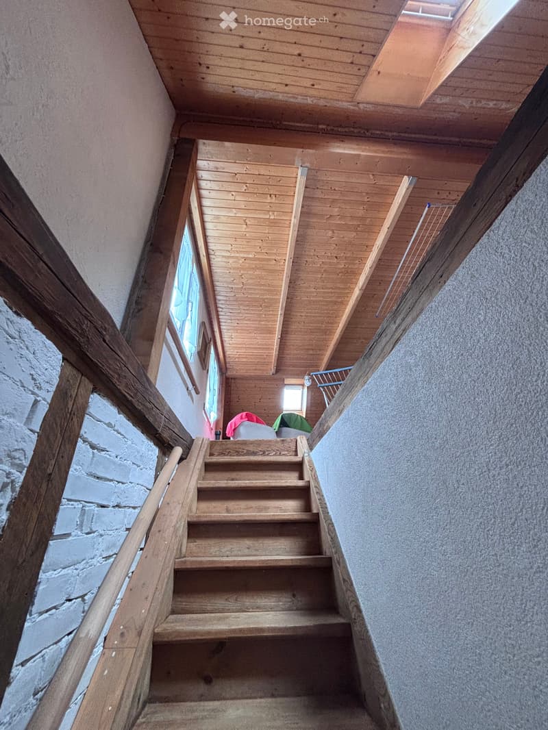 Treppe zum Dachstock