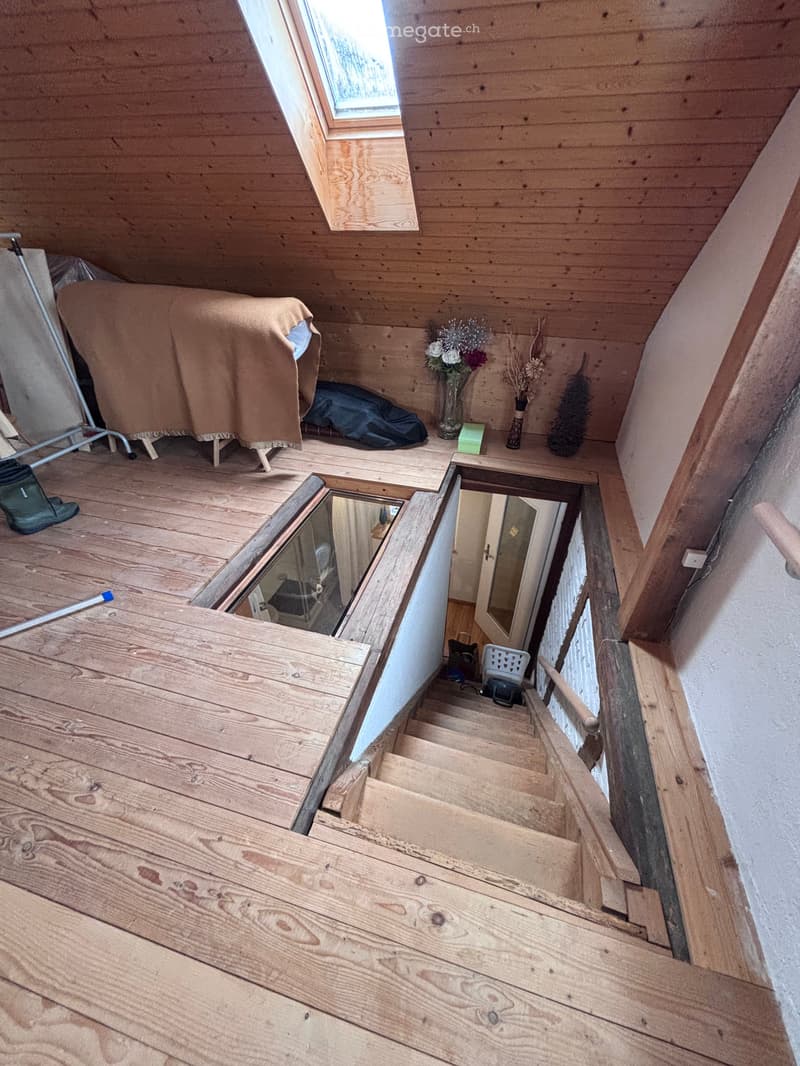 Treppe zum Dachstock