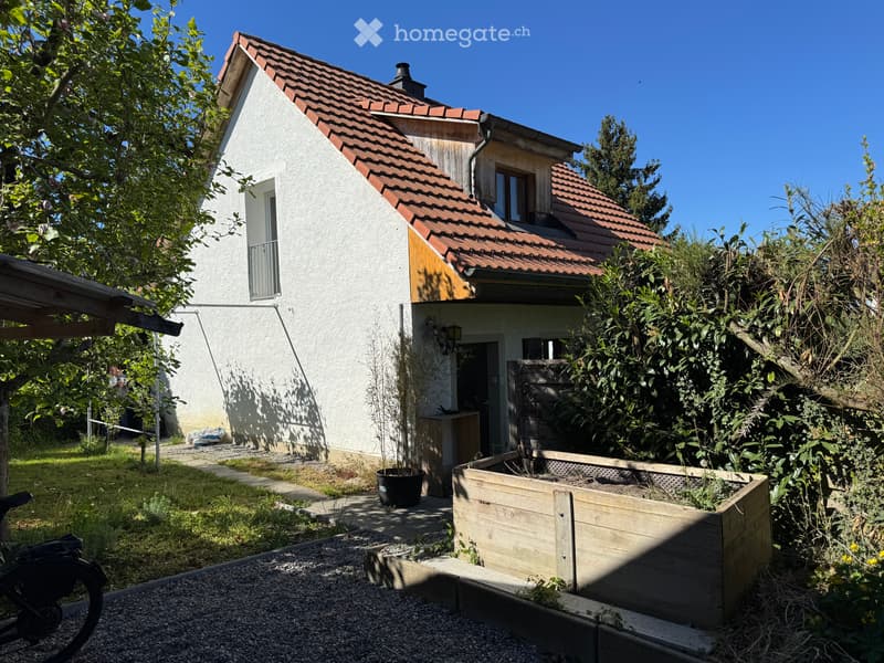 Sitzplatz mit Garten