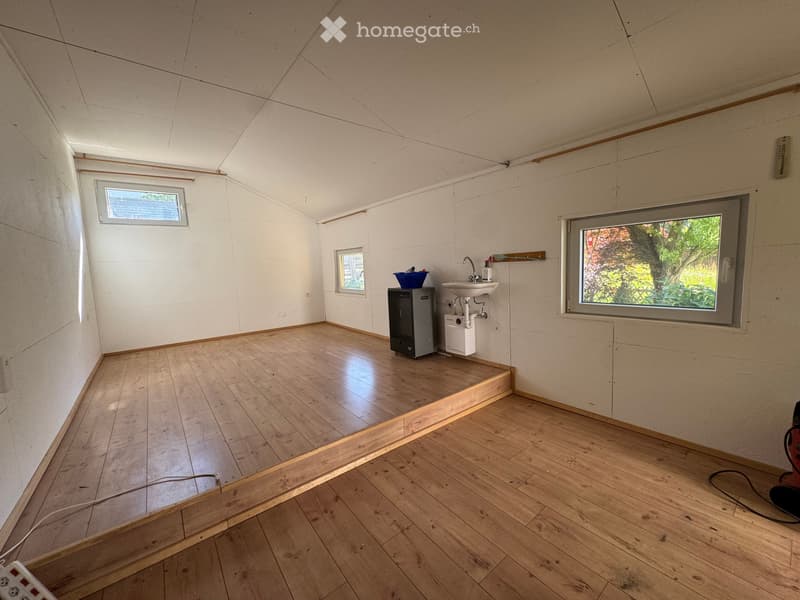 Atelier im Schopf, bewohnbar