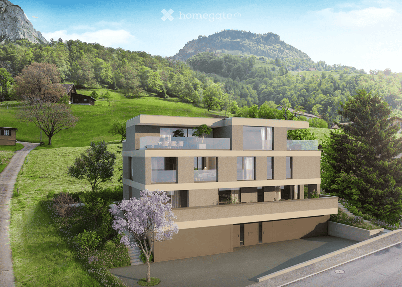 "Exklusive Panorama-Residenz mit Einfamilienhaus-Flair in Schwyz, nahe Zug"