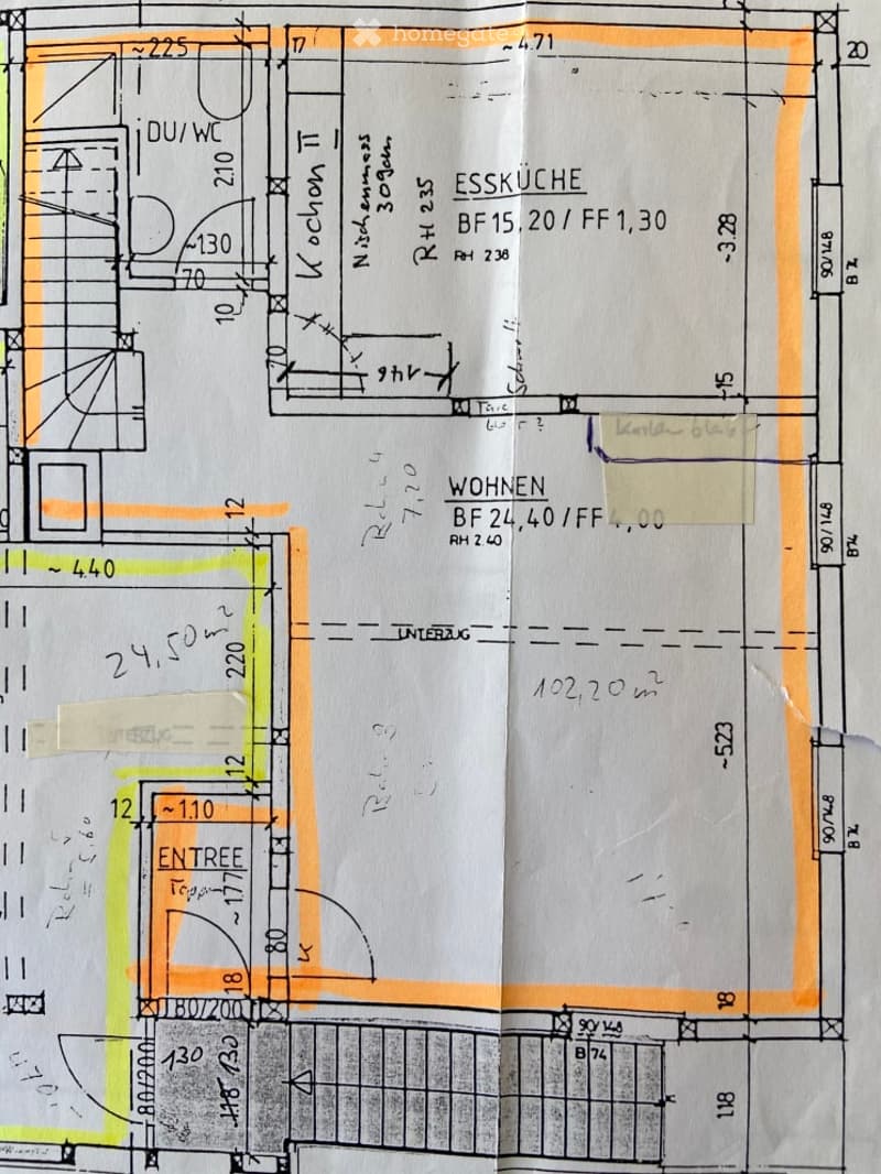 Kitchen, living room, 1 bedroom, 1 bathroom, dining area