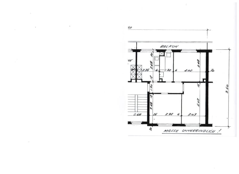 living room, kitchen, 2 bedrooms, 2 bathrooms, balcony