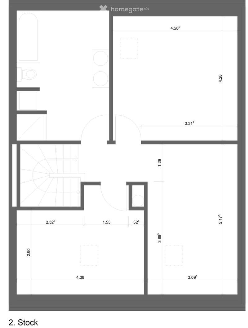 Grundriss 2. Stock