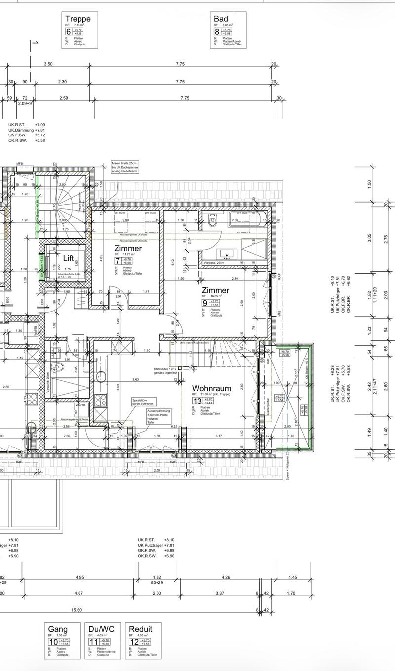 Floor plan featuring a living room, bedroom, kitchen, and a balcony.