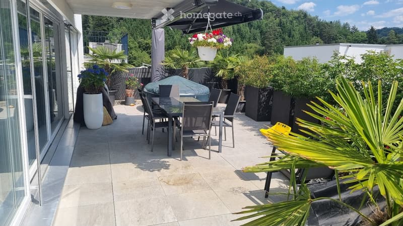 Gedeckter Sitzplatz