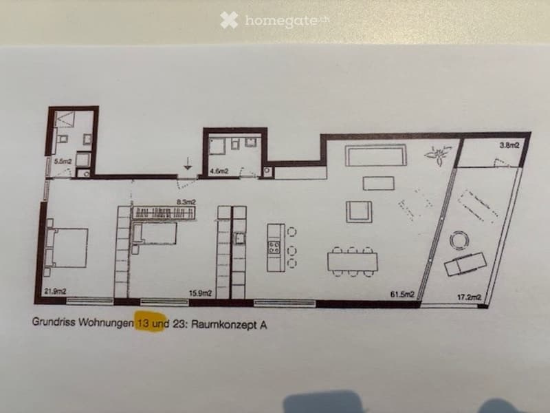 living room, kitchen, 2 bedrooms, 2 bathrooms, balcony