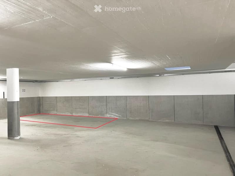 {"type": "Garage", "objects": [], "description": "Empty underground parking space with concrete floors and walls, marked parking spot, and support pillar.", "localized_descriptions": {"EN": "Empty underground parking space with concrete floors and walls,