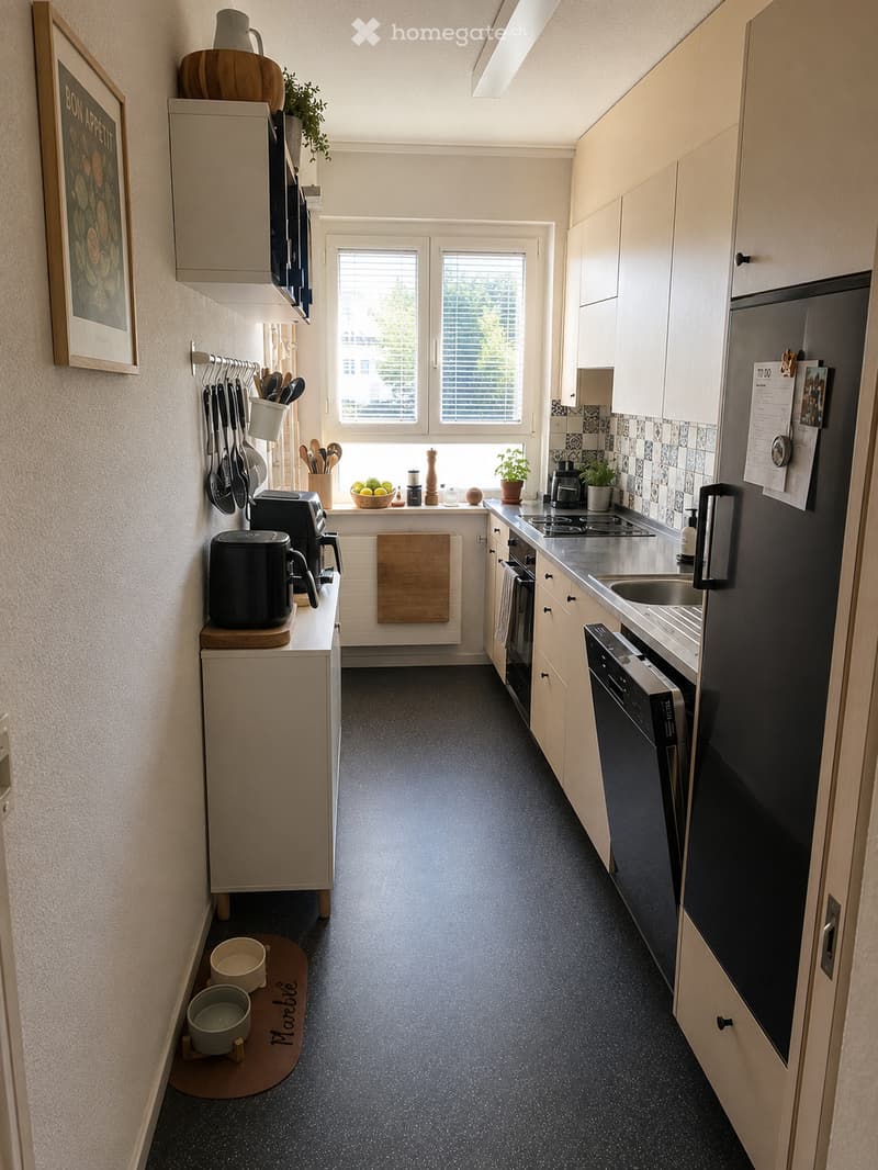 Charmante 2.5 - Zimmer Wohnung mit Gartensitzplatz (4)