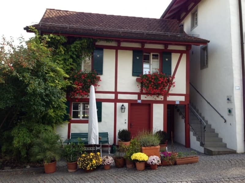 Sitzplatz vor dem Haus - sehr sonnig